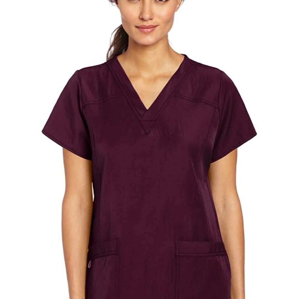 Maroon scrubs